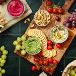 Just Spices - Knoblauch Petersilien Mix -  Snack Platte mit Dip 