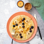 Just Spices - Sweet Love -  Pfannkuchen mit Banane und Heidelbeeren 