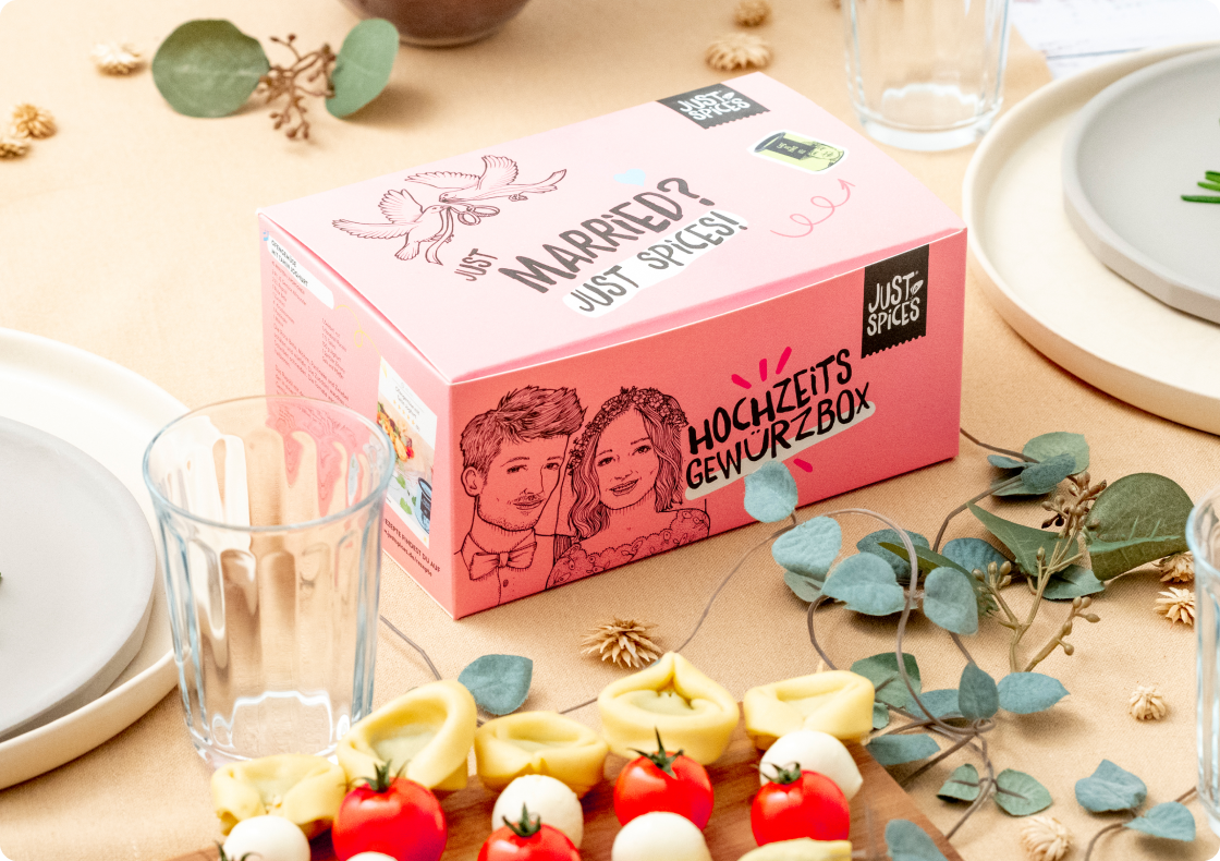 Hochzeits Gewürzbox (6er)