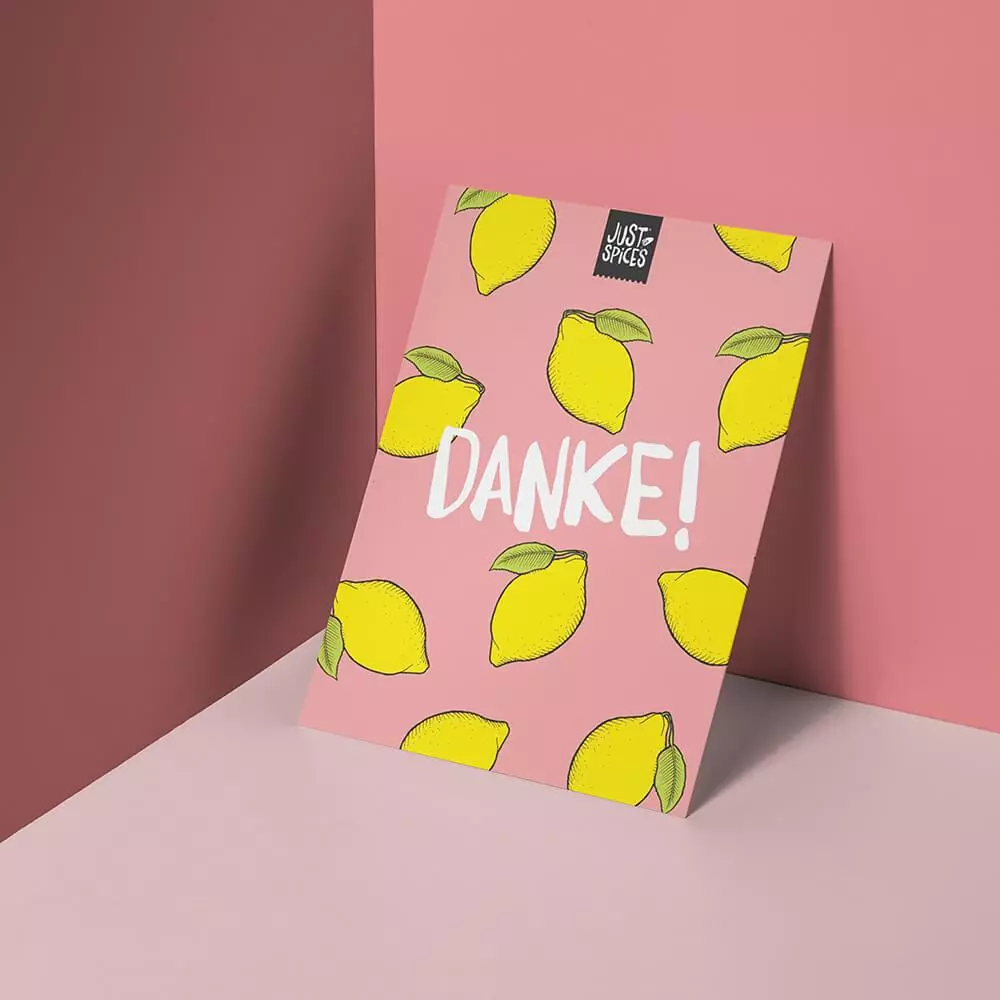 Just Spices - Postkarte - Danke