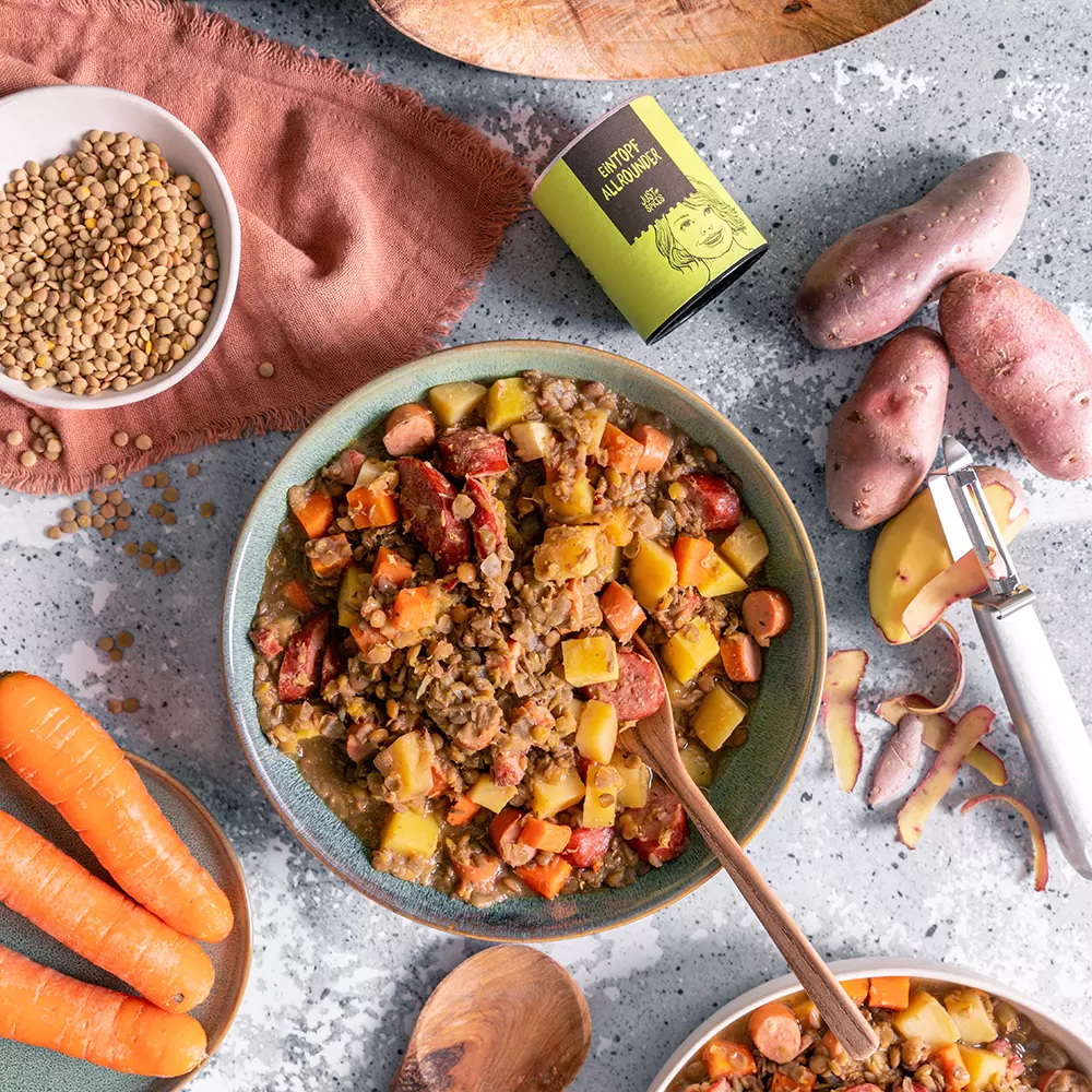Just Spices - Eintopf Allrounder -  - Süßkartoffel Linsen Eintopf, Just Spices Eintopf Allrounder