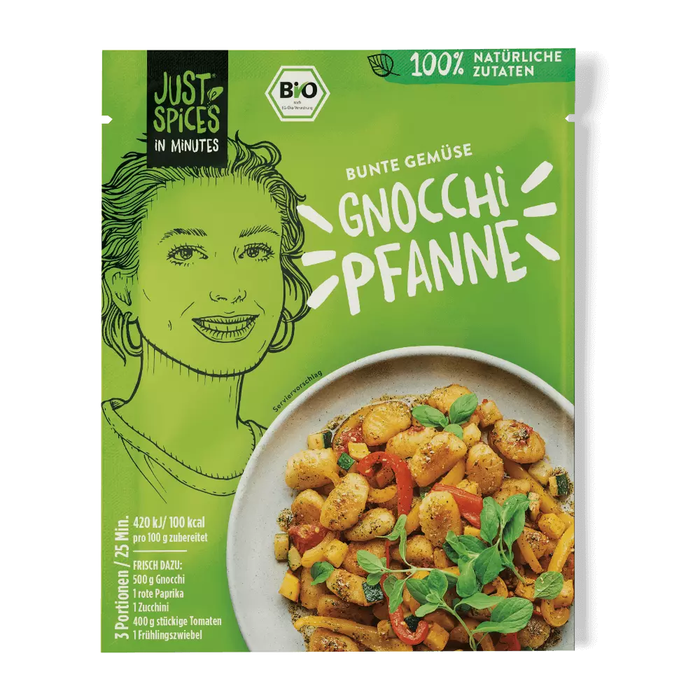 Just Spices - Bio Bunte Gnocchi Gemüse Pfanne