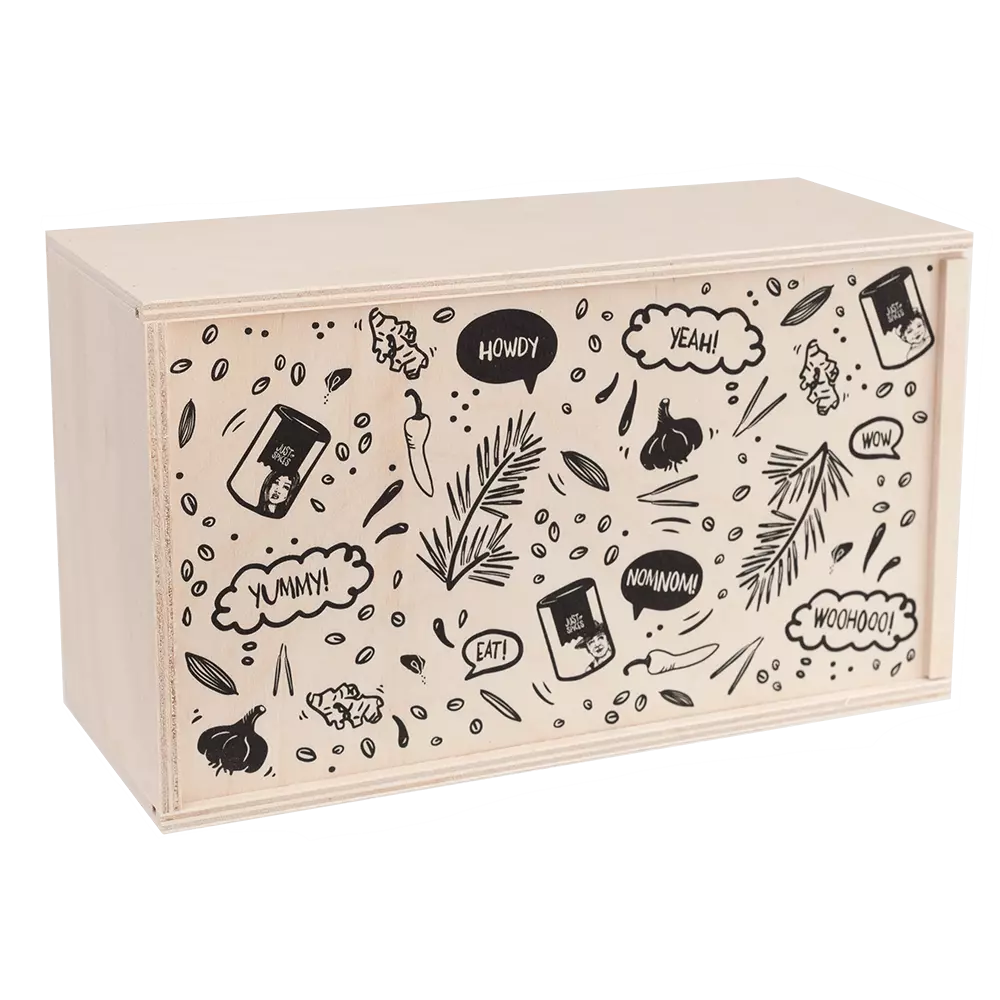 Just Spices - Kleine Holzbox: 8 Gewürze