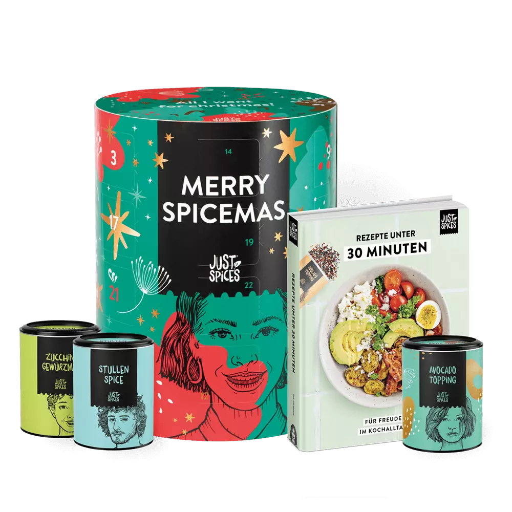 Just Spices - Großer Gewürz Adventskalender -  - Rezepte unter 30 Minuten