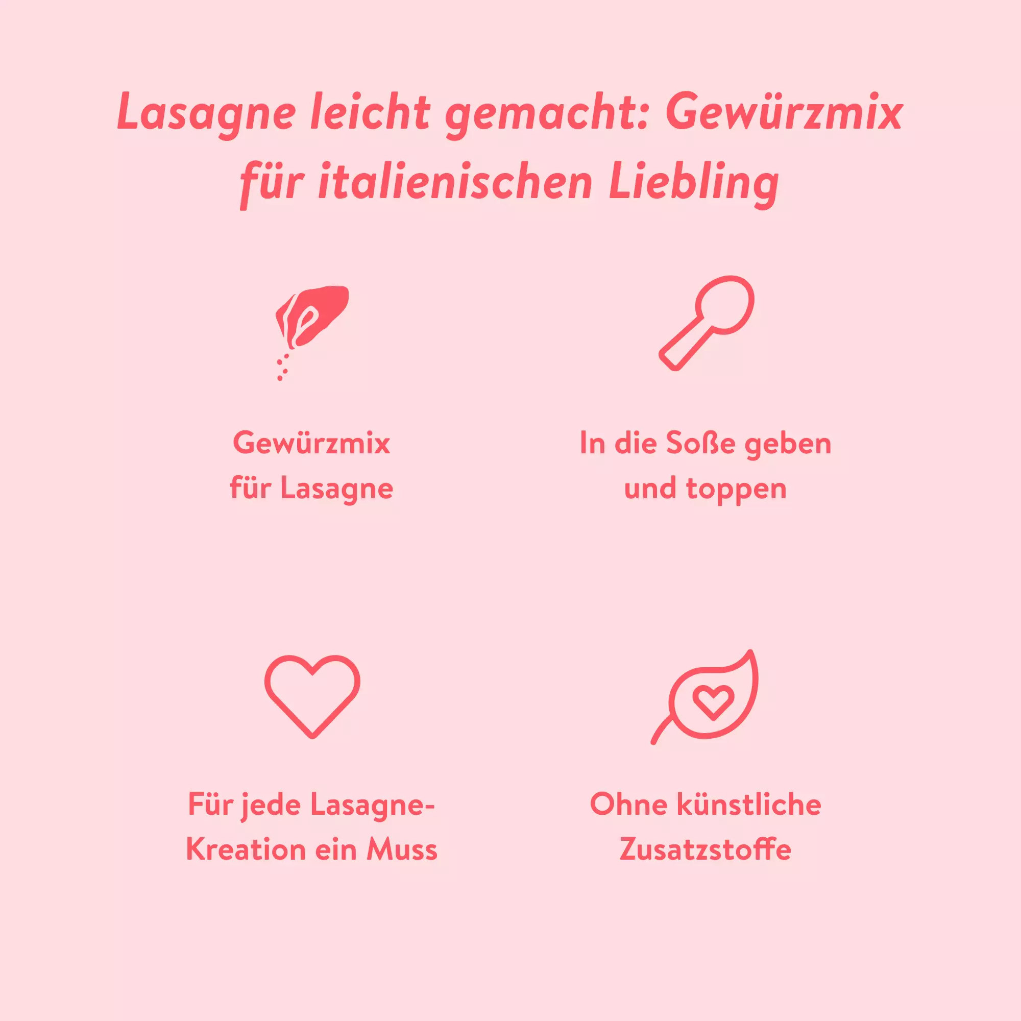 Just Spices - Lasagne Gewürzmix -  lasagne würzen 