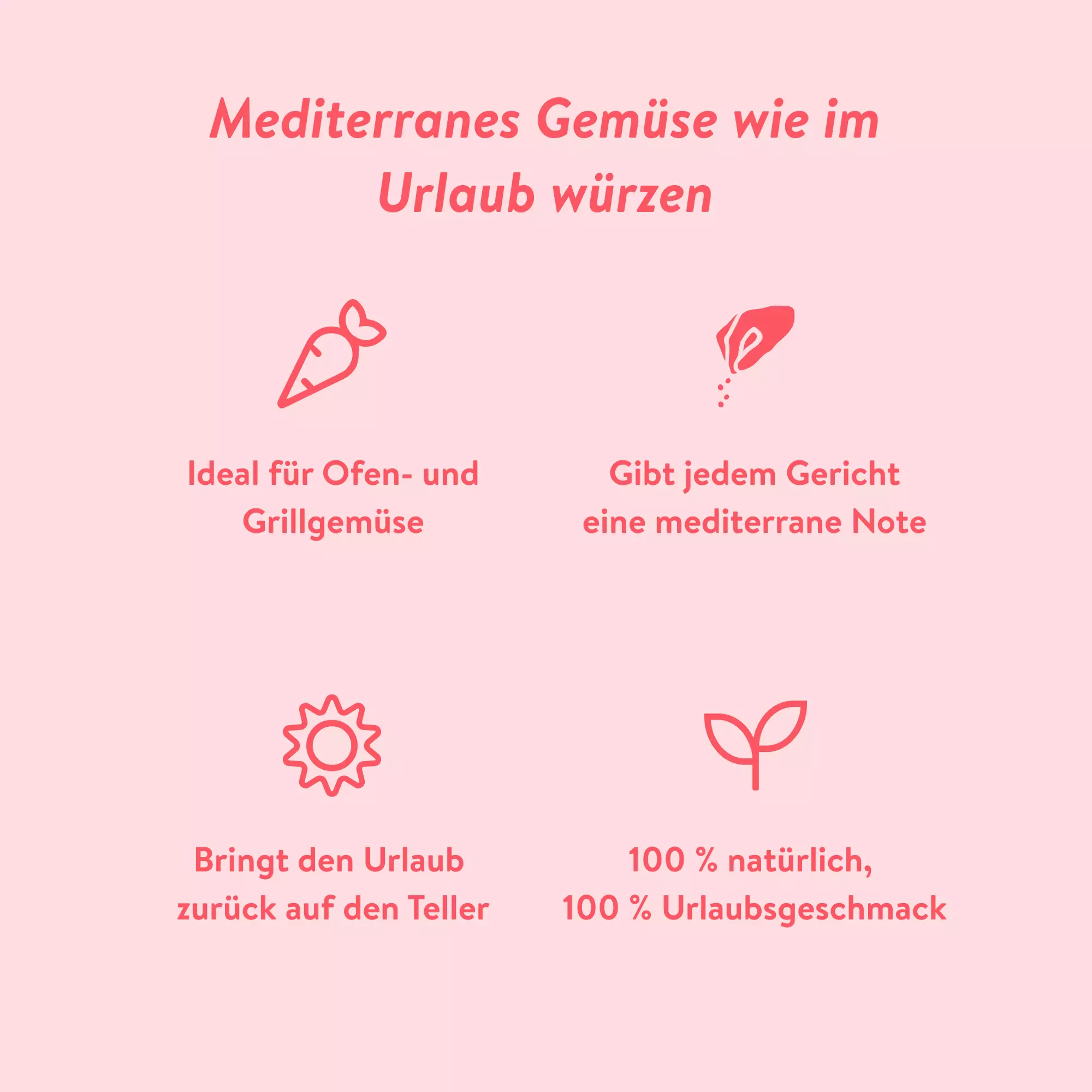 Just Spices - Mediterraner Gemüse Allrounder -  Gemüse Allrounder