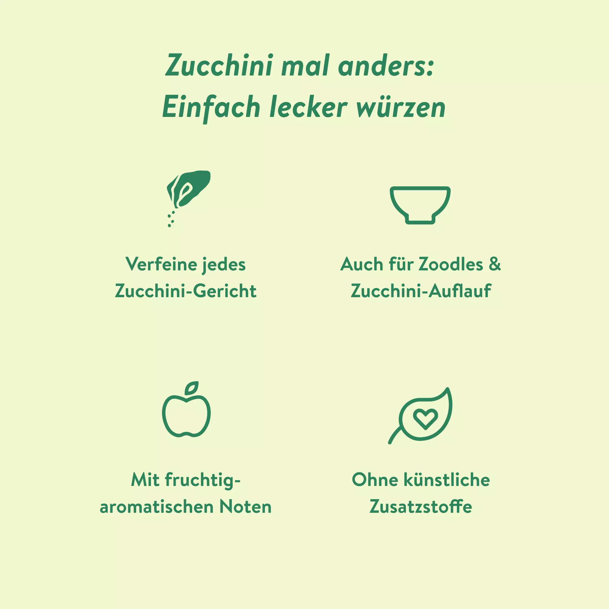 Just Spices - Zucchini Gewürzmix -  Zucchini würzen