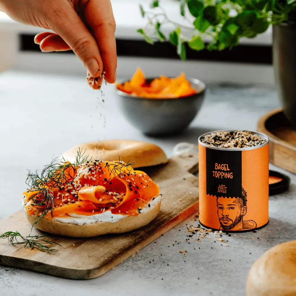 Just Spices - Bagel Topping -  Bagel Topping, Veganer Räucherlachs Bagel 