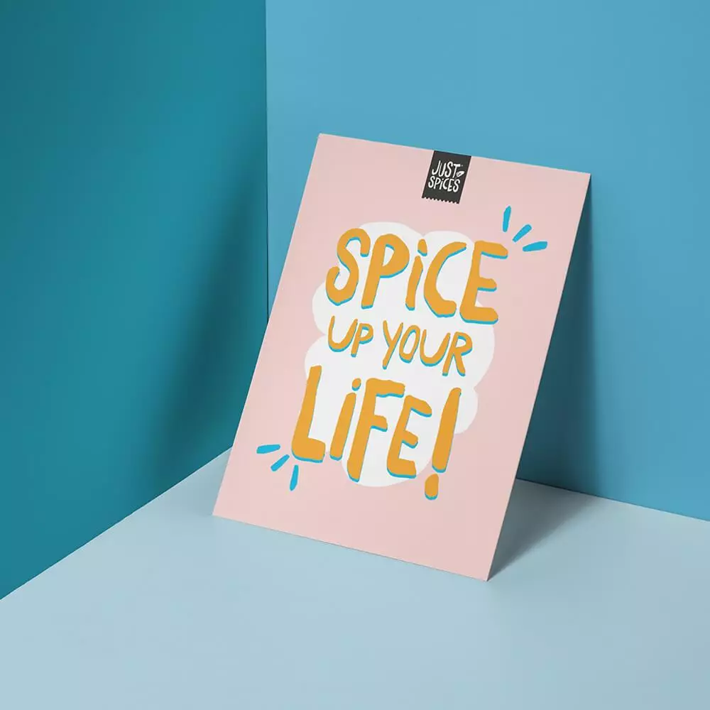 Just Spices - Postkarte - Spice Up Your Life