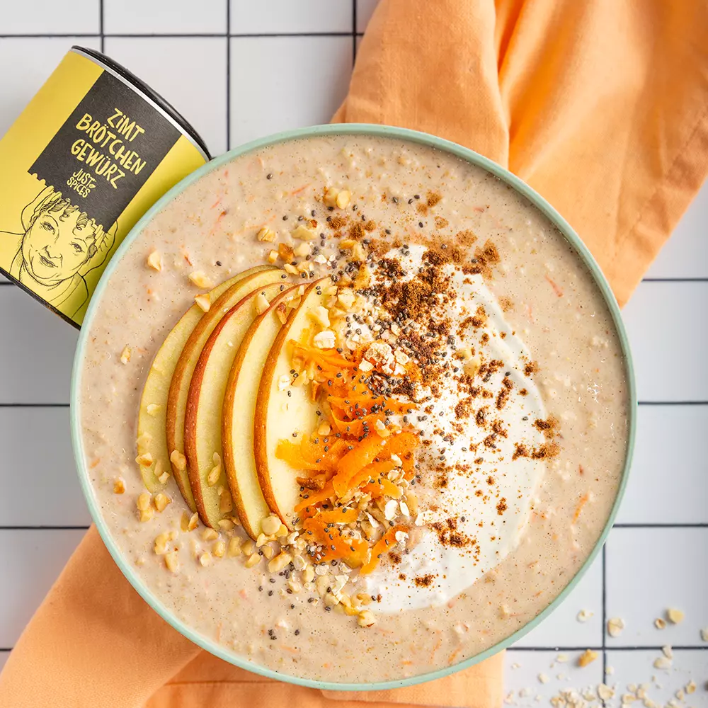 Just Spices - Zimtbrötchen Gewürz -  - Carrot Cake Porrdige