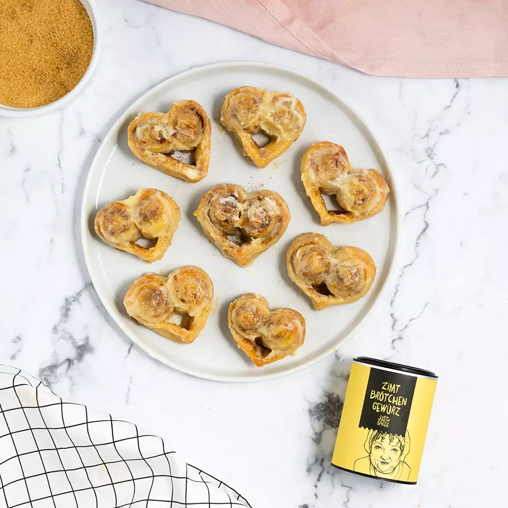 Just Spices - Zimtbrötchen Gewürz -  - Zimtschnecken Herzen